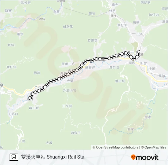 781雙溪火車站 Bus Line Map