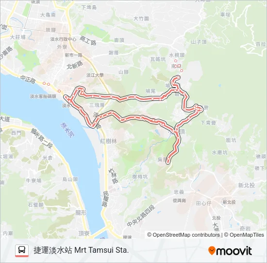 F101樹興 Bus Line Map