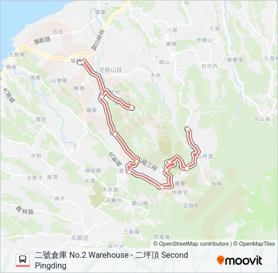 F132 Bus Line Map