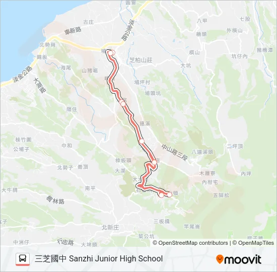 F133假日 Bus Line Map