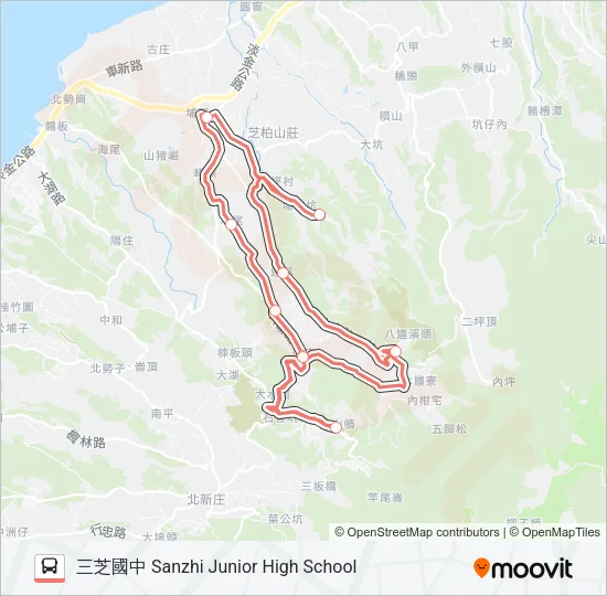 F133末班 Bus Line Map