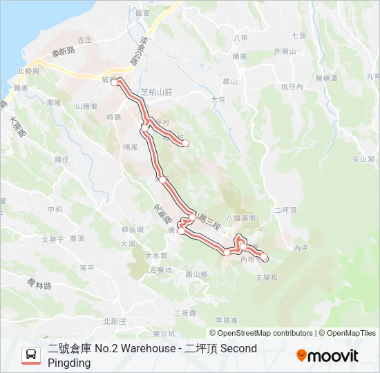 F132二號倉庫 Bus Line Map