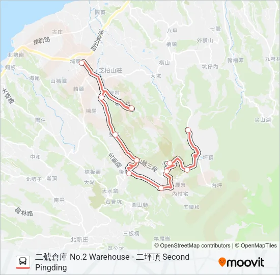 F132二號倉庫 Bus Line Map