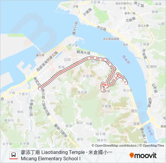 F123-0640 Bus Line Map