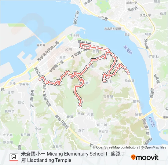 F123-1205 Bus Line Map