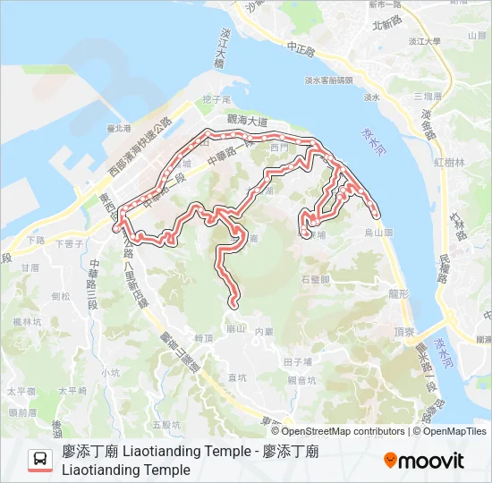 F123-1550 Bus Line Map