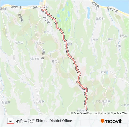 F151-0605 Bus Line Map