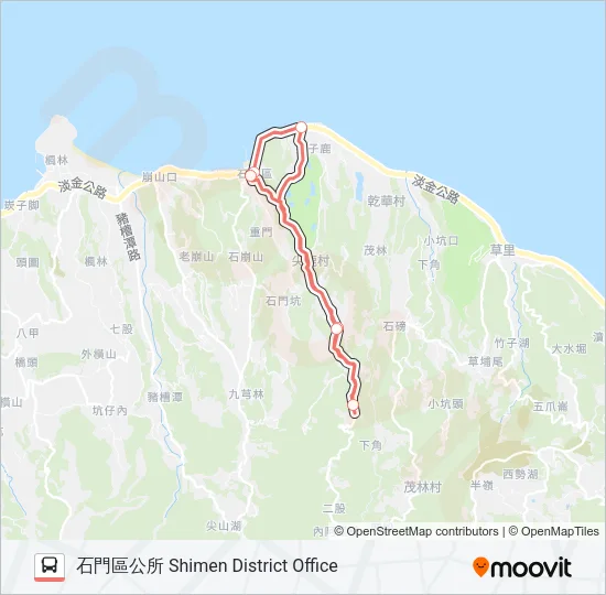 F151-0730 Bus Line Map