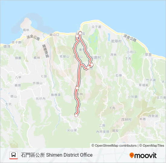 F151-0800 Bus Line Map