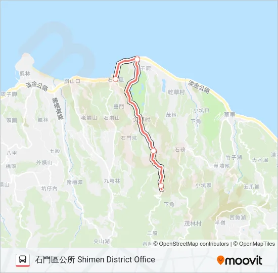 F151-0930 Bus Line Map