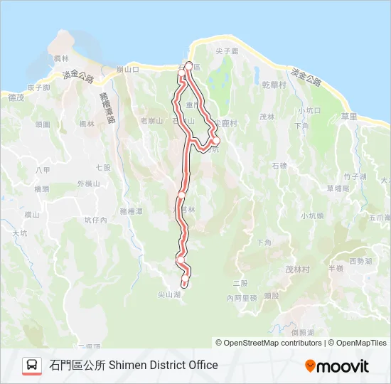F151-1000 Bus Line Map