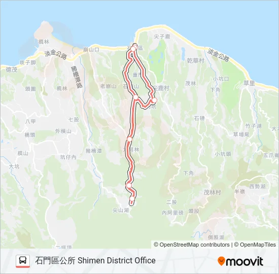 F151-1625 Bus Line Map