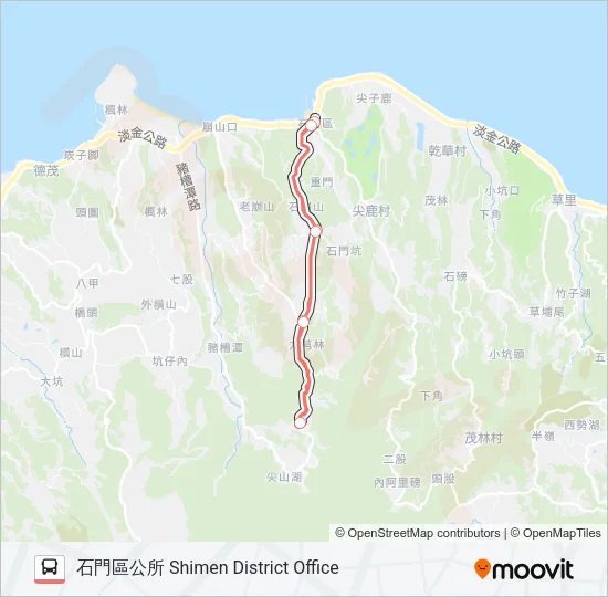F151-1800 Bus Line Map