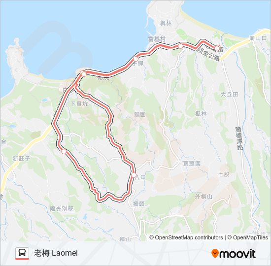 F152-1720 bus Line Map