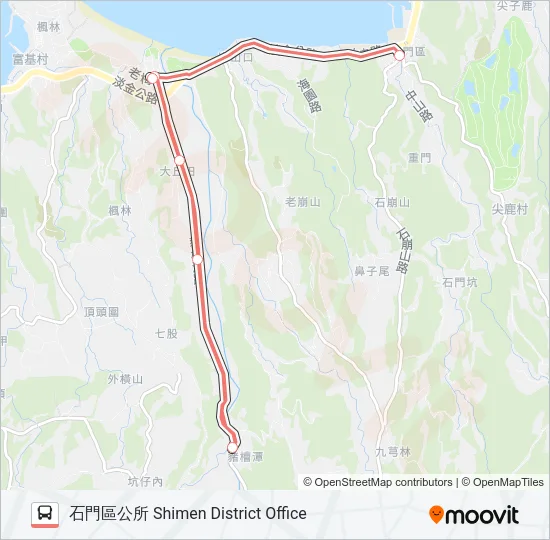 F152-1800 Bus Line Map
