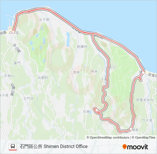 F153-1730 Bus Line Map