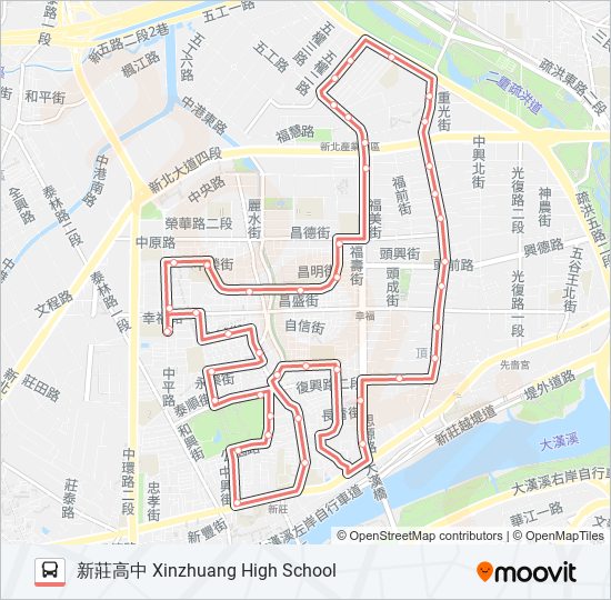 F202 bus Line Map