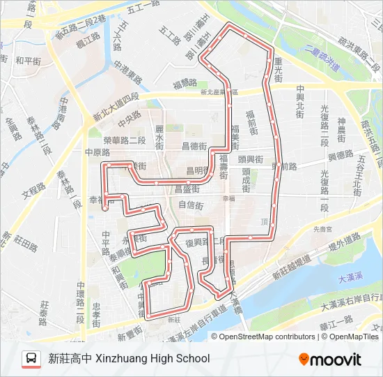 巴士F202的線路圖