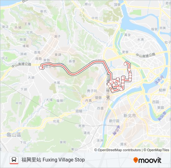 F205福興里 Bus Line Map