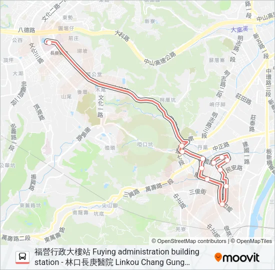 F207福營行政大樓 Bus Line Map