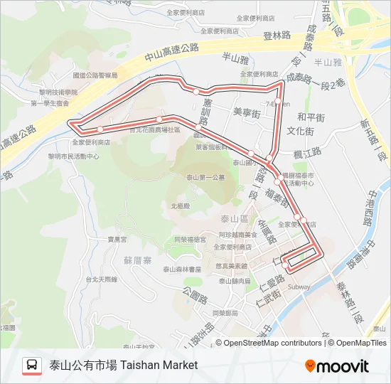 F212 Bus Line Map