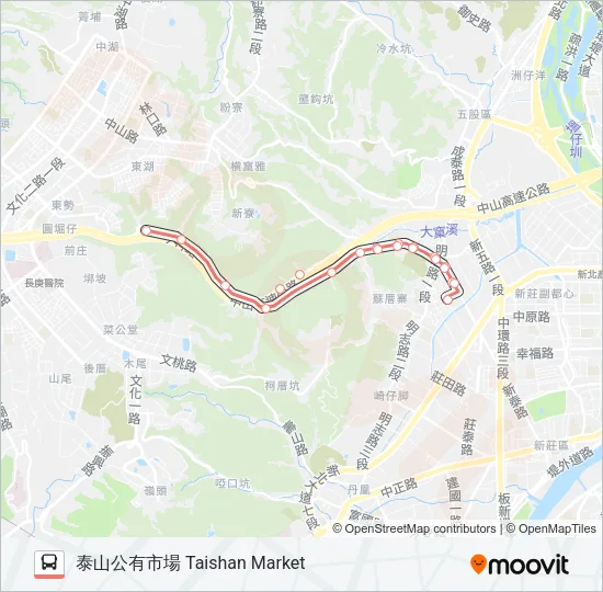 F213 Bus Line Map