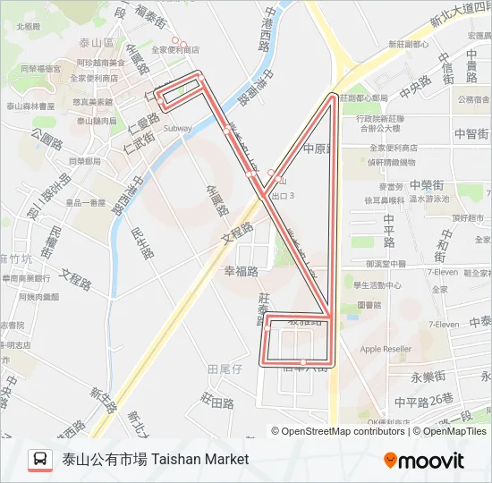 F212副 Bus Line Map
