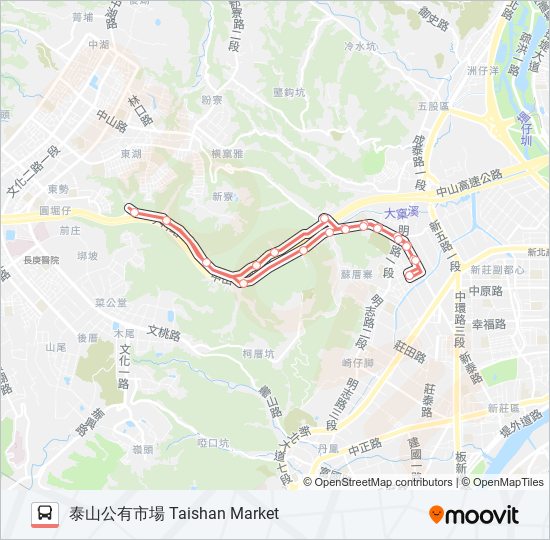 F213黎明 bus Line Map