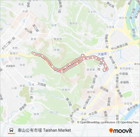F213黎明 Bus Line Map