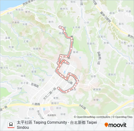 巴士F250的線路圖