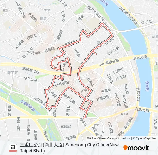 F303 Bus Line Map