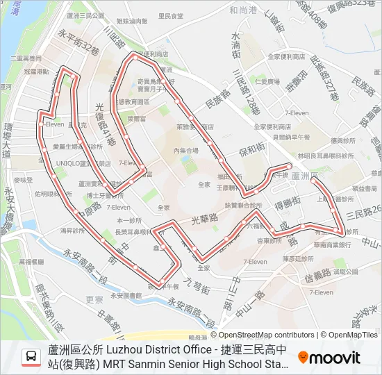 F319 Bus Line Map