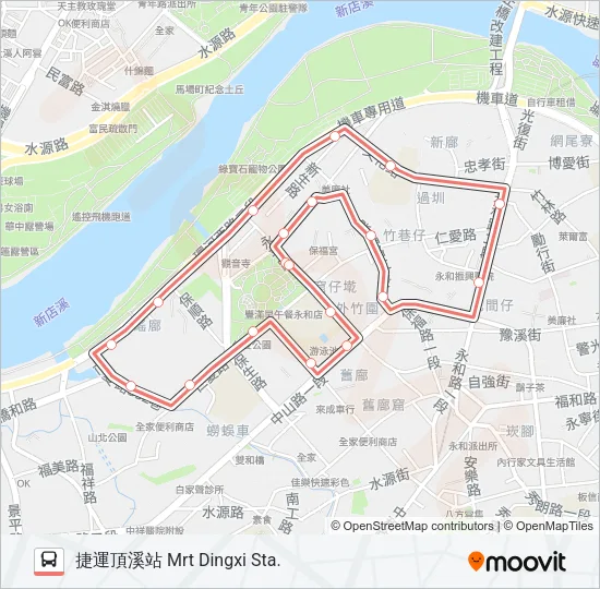 F521 Bus Line Map