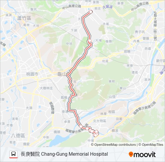 F630長福停車場 Bus Line Map