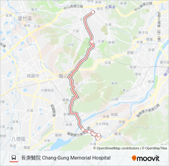巴士F630長福停車場的線路圖