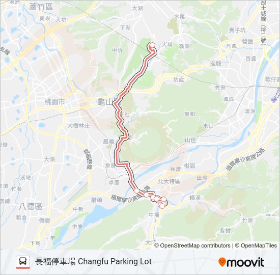F630長福停車場 Bus Line Map