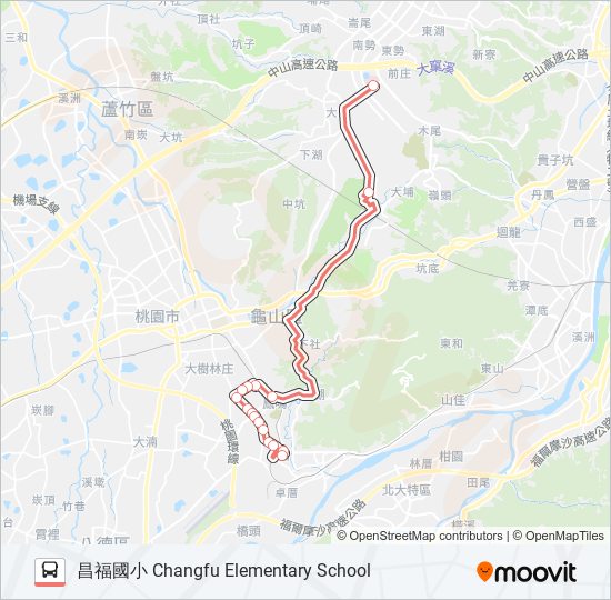 F657昌福國小 bus Line Map