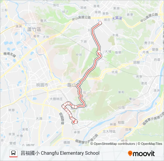 F657昌福國小 Bus Line Map