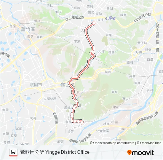 F655鶯歌區公所 Bus Line Map