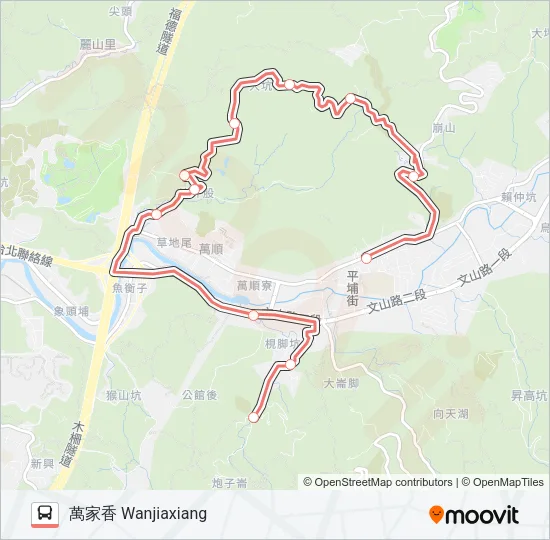 F713 Bus Line Map