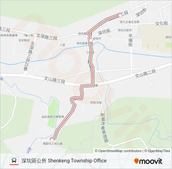 F713 Bus Line Map