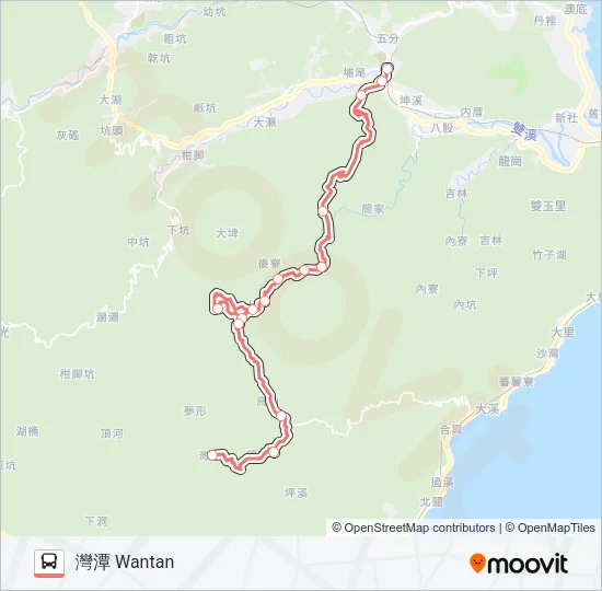F815雙溪火車站 Bus Line Map