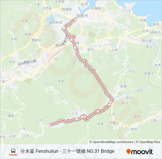 F825 Bus Line Map