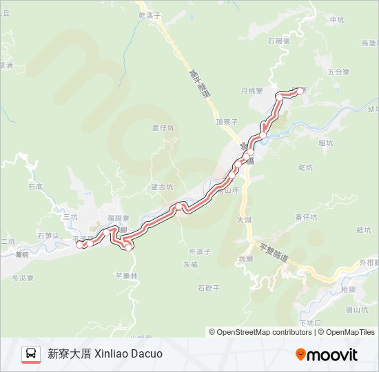 F821平溪 bus Line Map