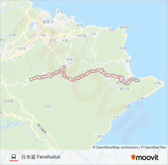 F823分水崙 Bus Line Map