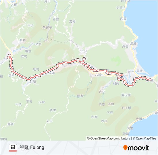 F823區南山社區 bus Line Map