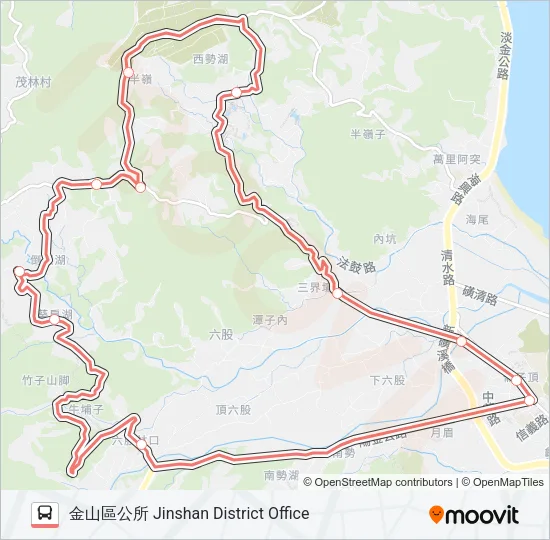 F931-0600 Bus Line Map