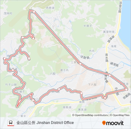 F931-1255 bus Line Map