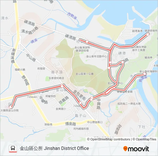 F933-0710 Bus Line Map