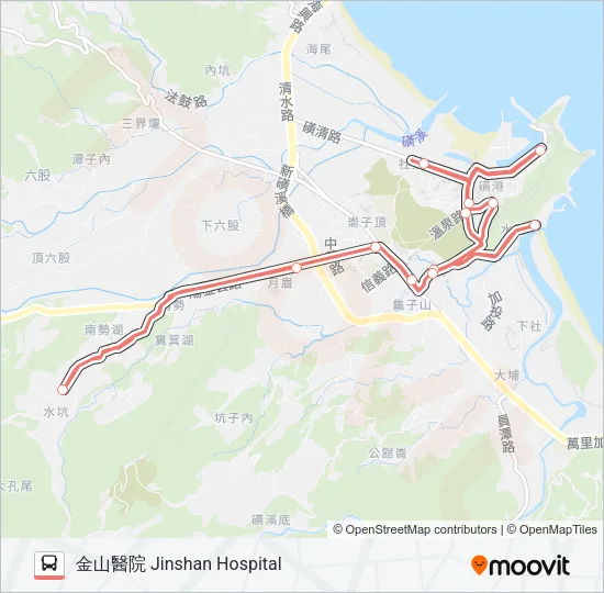 F933-1030 Bus Line Map